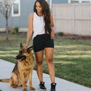 Zyia Black Not Just a Trail Shorts, Large